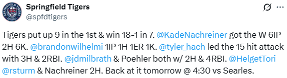 Sleepy Eye Result Tweet