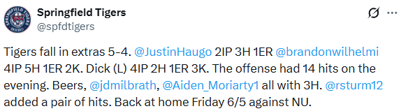 Leavenworth Result Tweet