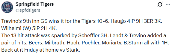 Stark Result Tweet