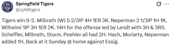 Hanska Result Tweet